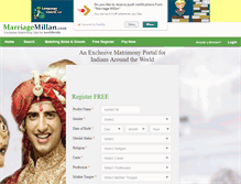 Tablet Screenshot of marriagemillan.com